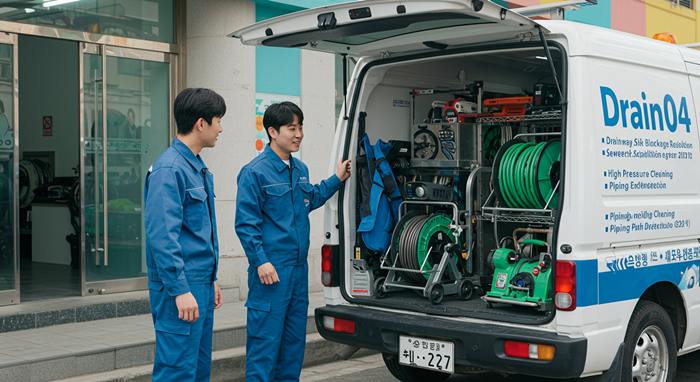 평택시 하수구업체 베테랑 기술자 방문