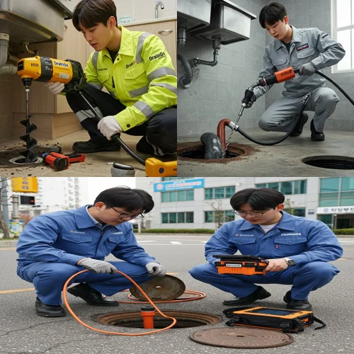 평택 고압세척 하수도 꽉 막힌 운까지 뚫어