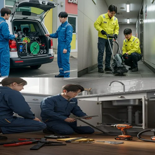 지산동 하수구 막힘 하수도 고민 해결사가 달려갑니다