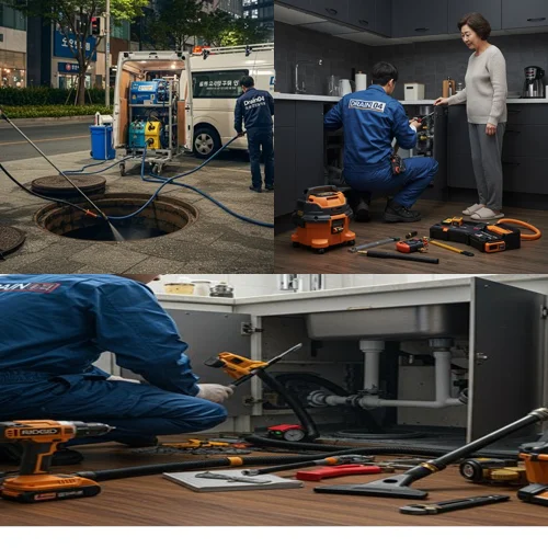 신대동 싱크대막힘 뚫어 운까지 뚫어 드립니다