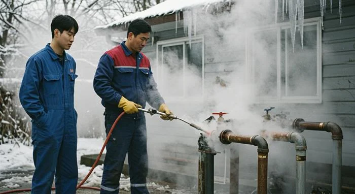 독곡동 해빙 하수도 배관 업체 꽁꽁 언 배관 전문 해빙