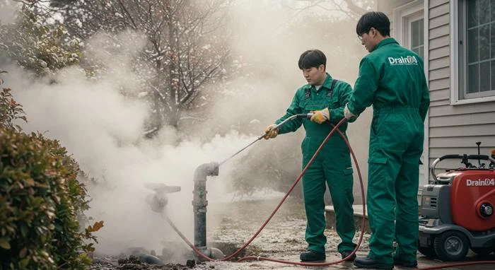 장안동 수도관 동파 하수구 동파로 인한 역류 문제 해결