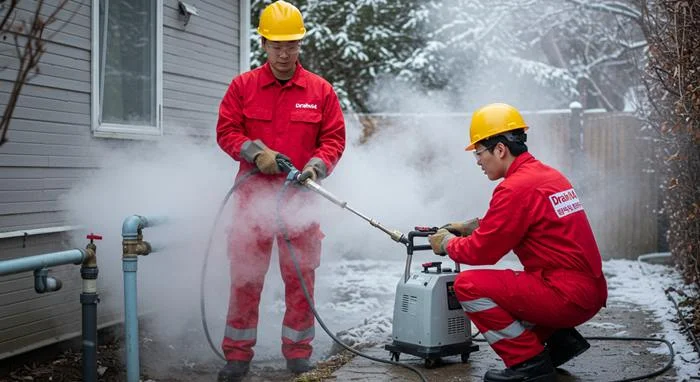 평택 수도관 동파 하수구 꽁꽁 언 수도관 시원하게