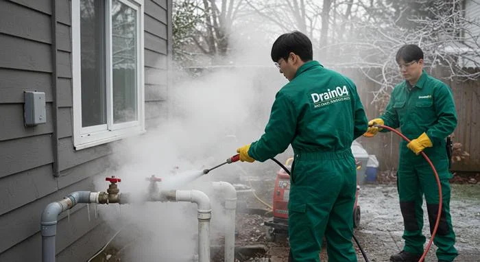 평택 수도관 동파 하수구 꽁꽁 언 수도관 시원하게