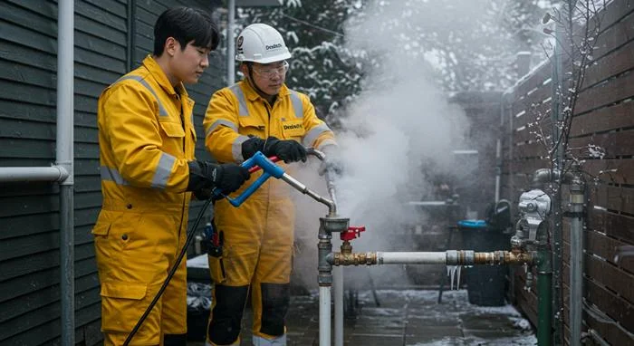 월곡동 수도관 동파 하수구 녹여서 깔끔하게 복구
