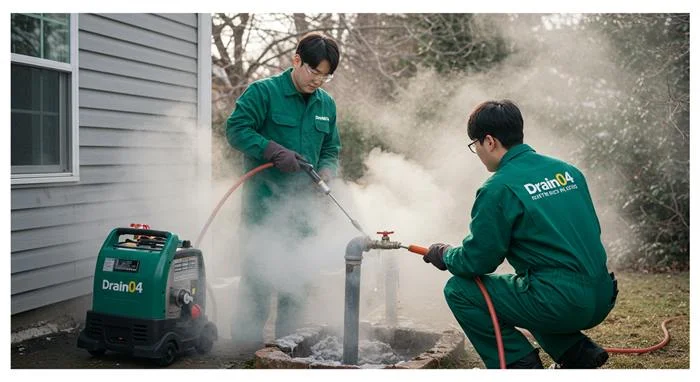 월곡동 수도관 동파 하수구 녹여서 깔끔하게 복구