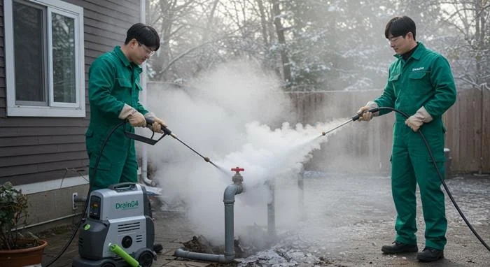 모곡동 수도 동파 녹임 해빙 동파로 인한 역류 해결