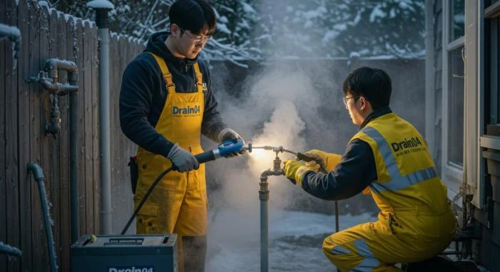 모곡동 수도 동파 녹임 해빙 동파로 인한 역류 해결