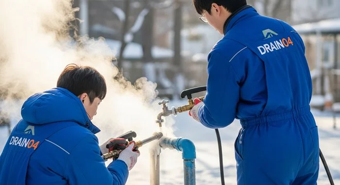 독곡동 수도관 동파 하수구 겨울철 동파는 이제 그만