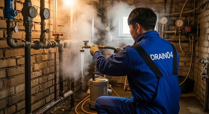 평택시 하수구 해빙 얼었을때 녹여서 하수구 뻥 뚫어