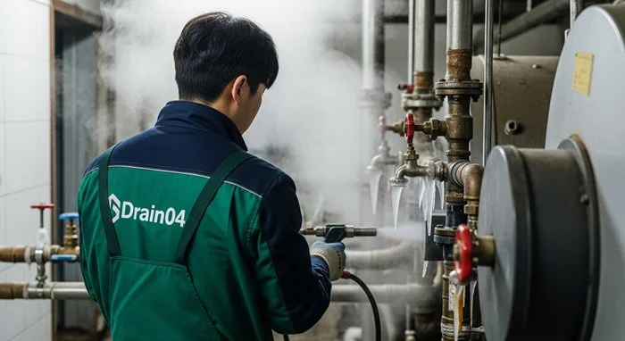 평택시 하수구 해빙 얼었을때 녹여서 하수구 뻥 뚫어