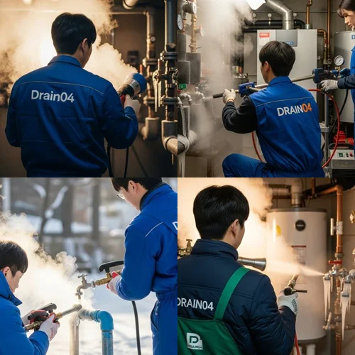 평택시 해빙 하수도 배관 업체 동파 긴급 출동 해결사