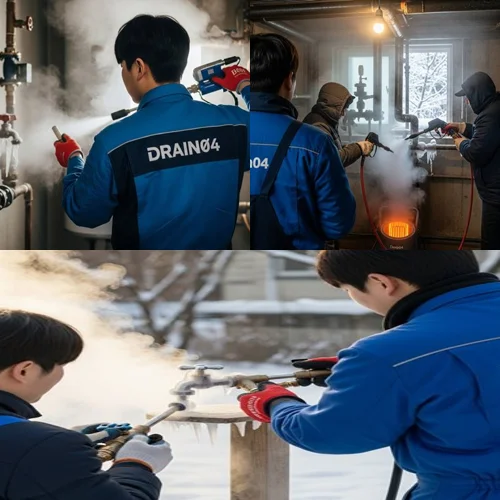 평택시 해빙 하수도 배관 업체 동파 긴급 출동 해결사