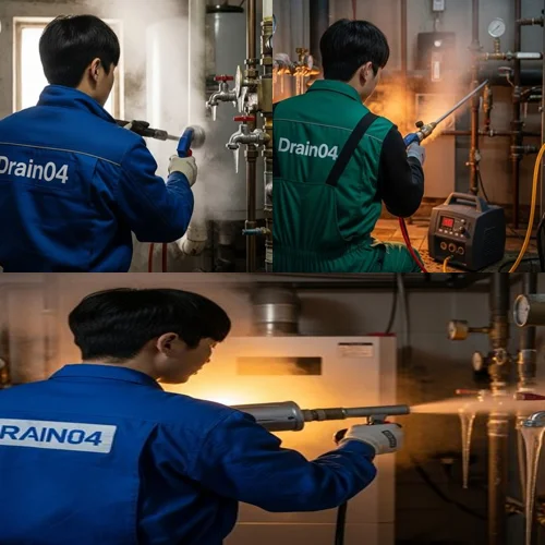 군문동 해빙 하수도 배관 업체 겨울에도 시원한 물줄기