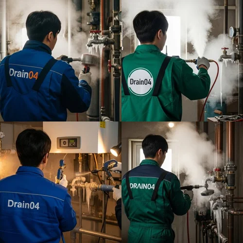 군문동 해빙 하수도 배관 업체 겨울에도 시원한 물줄기