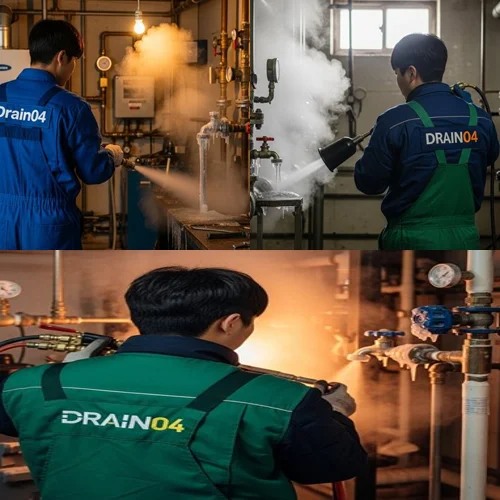 죽백동 수도관 동파 하수구 꽁꽁 언 배관 완벽하게 녹여