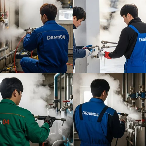 죽백동 수도관 동파 하수구 꽁꽁 언 배관 완벽하게 녹여