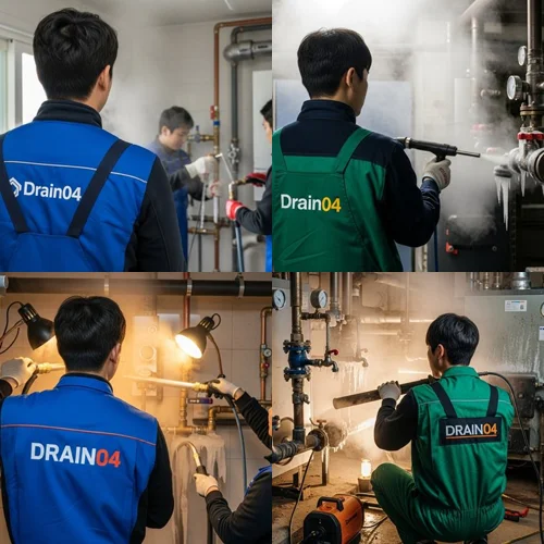 청북면 언 수도 녹임 해빙 업체 녹여서 역류까지 완벽 해결