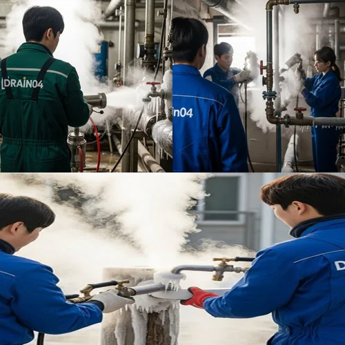 안중읍 수도관 동파 하수구 녹여서 시원한 통수 약속