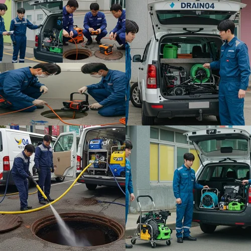 평택 4시 출동 현덕면 하수구막힘 뚫음