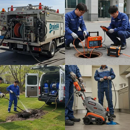 평택 도일동 하수구 막힘, 꽉 막힌 하수도 공단 작업 현장