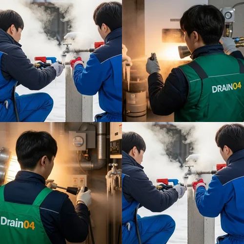 평택시 언 수도 녹임 해빙 업체 꽁꽁 언 수도 하수구 해결