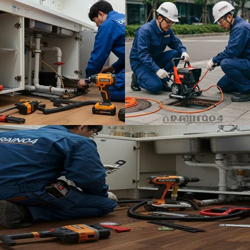 통복동 변기 막힘 수리, 통복시장 상가 화장실 기름때 제거 완료!