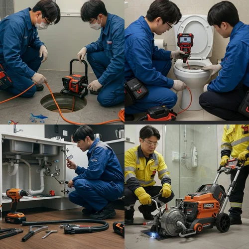 죽백동 싱크대 막힘 배수구, 소사벌 카페거리 상가 주방 막힘 해결 후기