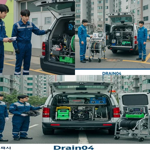 죽백동 싱크대 막힘 배수구, 소사벌 카페거리 상가 주방 막힘 해결 후기