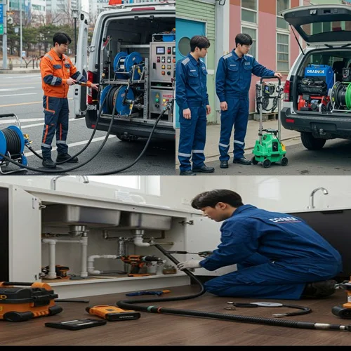 이충동 하수구 뚫음 하수도, 서정리역 근처 상가 기름때 제거 완료 후기!