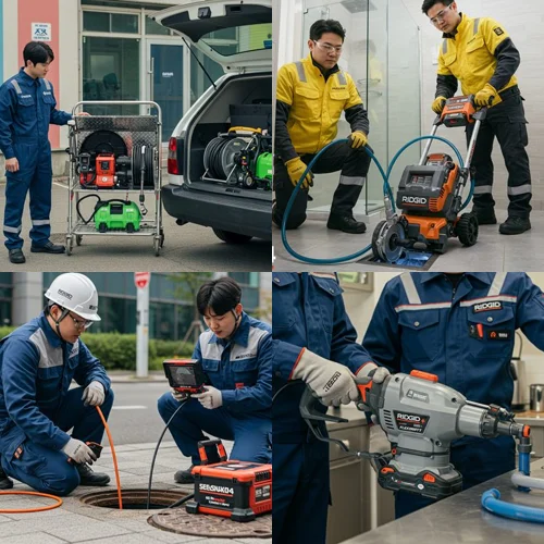 이충동 하수구 뚫음 하수도, 서정리역 근처 상가 기름때 제거 완료 후기!