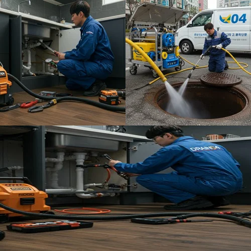 오래된 주택 배관 막힘 해결 후기 장안동 하수구 뚫음 하수도