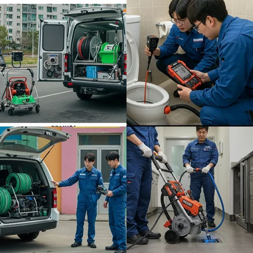 고덕면 변기 막힘 수리 삼성전자 근처 식당 화장실 완벽 해결 후기 (감동)
