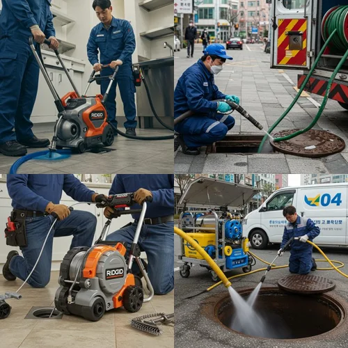 죽백동 변기 막힘 수리, 소사벌 카페거리 상가 화장실 막힘 해결 후기