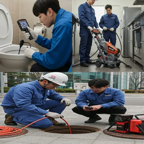 평택 진위면 하수구 뚫음 하수도 역류 문제 해결