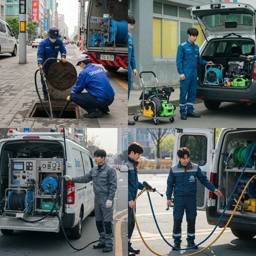 통복동 하수구 막힘 업체, 평택 기름때 제거 완료!