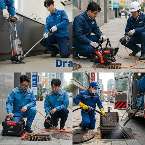 통복동 하수구 막힘 업체, 평택 기름때 제거 완료!