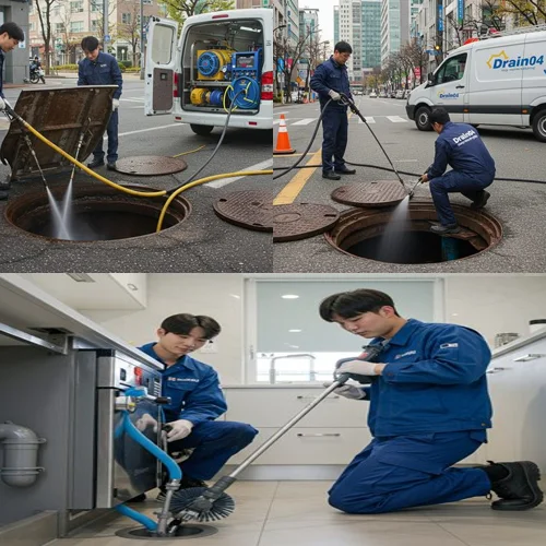 오성면 싱크대 막힘 배수구, 공장 식당 주방 말끔히 뚫었어요 (대만족)