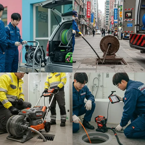 오성면 싱크대 막힘 배수구, 공장 식당 주방 말끔히 뚫었어요 (대만족)