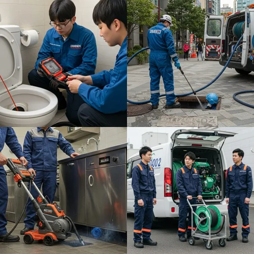포승읍 하수구 막힘 업체, 평택항 공단 식당 막힘 전문