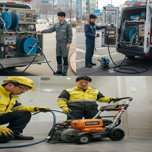 평택시 하수구 고압세척 횡주관 아파트 청소