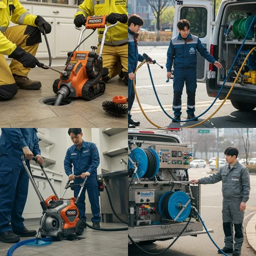 평택동 싱크대 막힘 배수구 기름때 제거