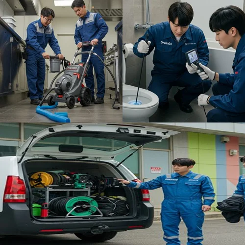 안중읍 하수구 뚫음 하수도 공장 배관