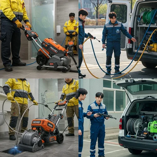 청룡동 하수구 뚫음 하수도 배관 청소