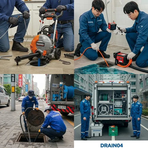 청룡동 하수구 뚫음 하수도 배관 청소