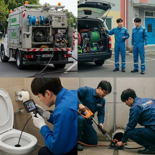 오성면 하수구 뚫음 하수도 농가 주택