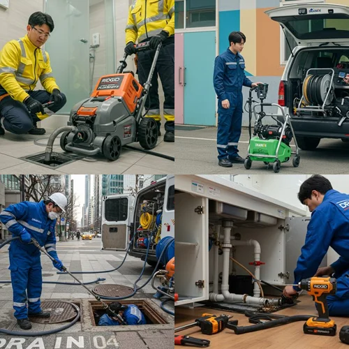 오성면 하수구 뚫음 하수도 농가 주택