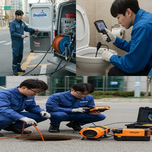 신대동 하수구 뚫음 하수도 전문 장비