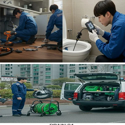 평택 하수구 고압세척 횡주관 아파트 청소