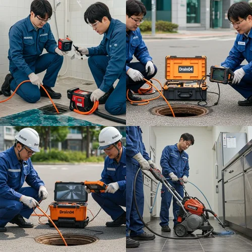 평택시 하수구 고압세척 횡주관 아파트 청소